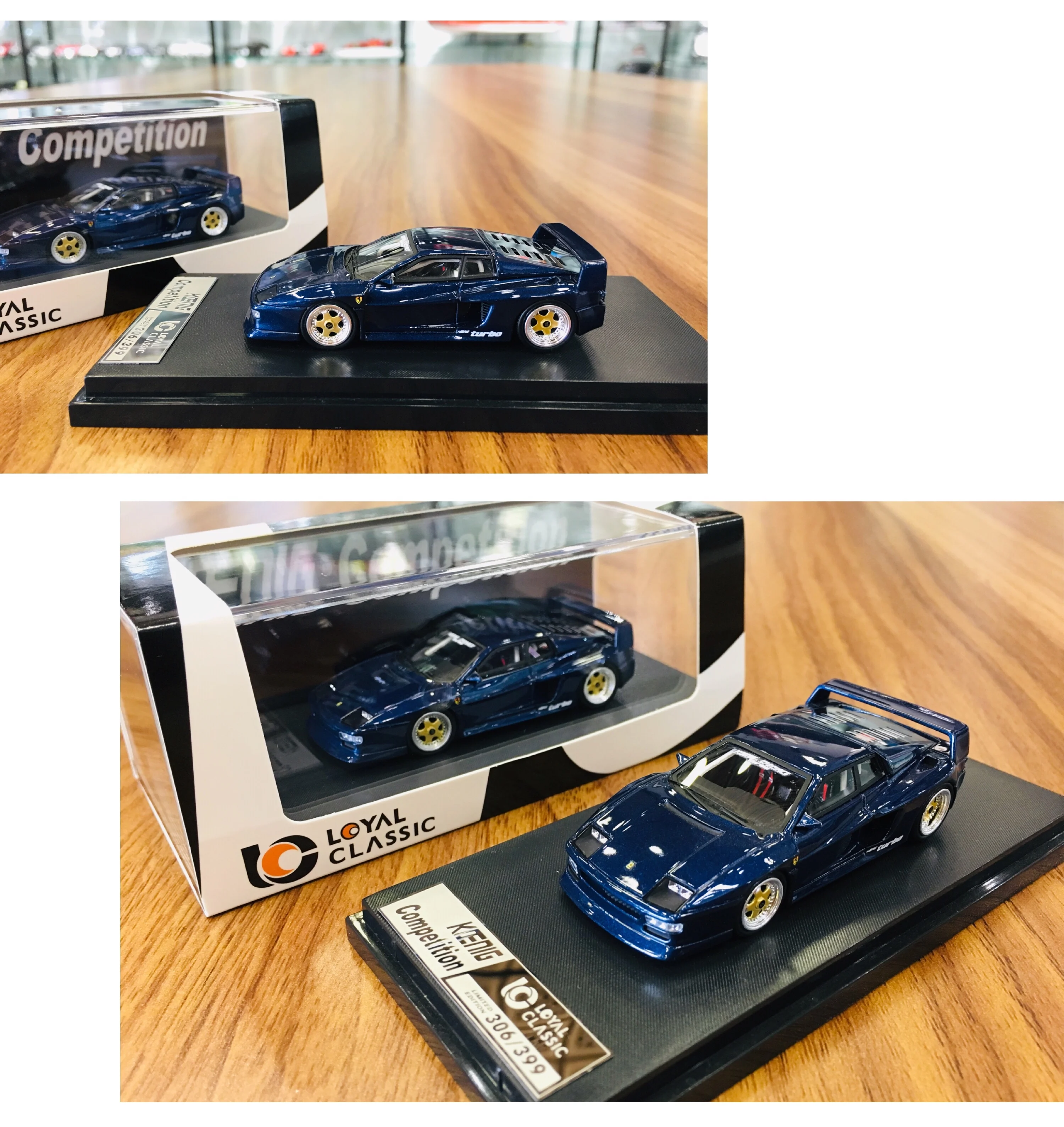 

Loyal Classic 1:64 Ferrari Testarossa Koenig Competition Resin Collection Ornament Gift