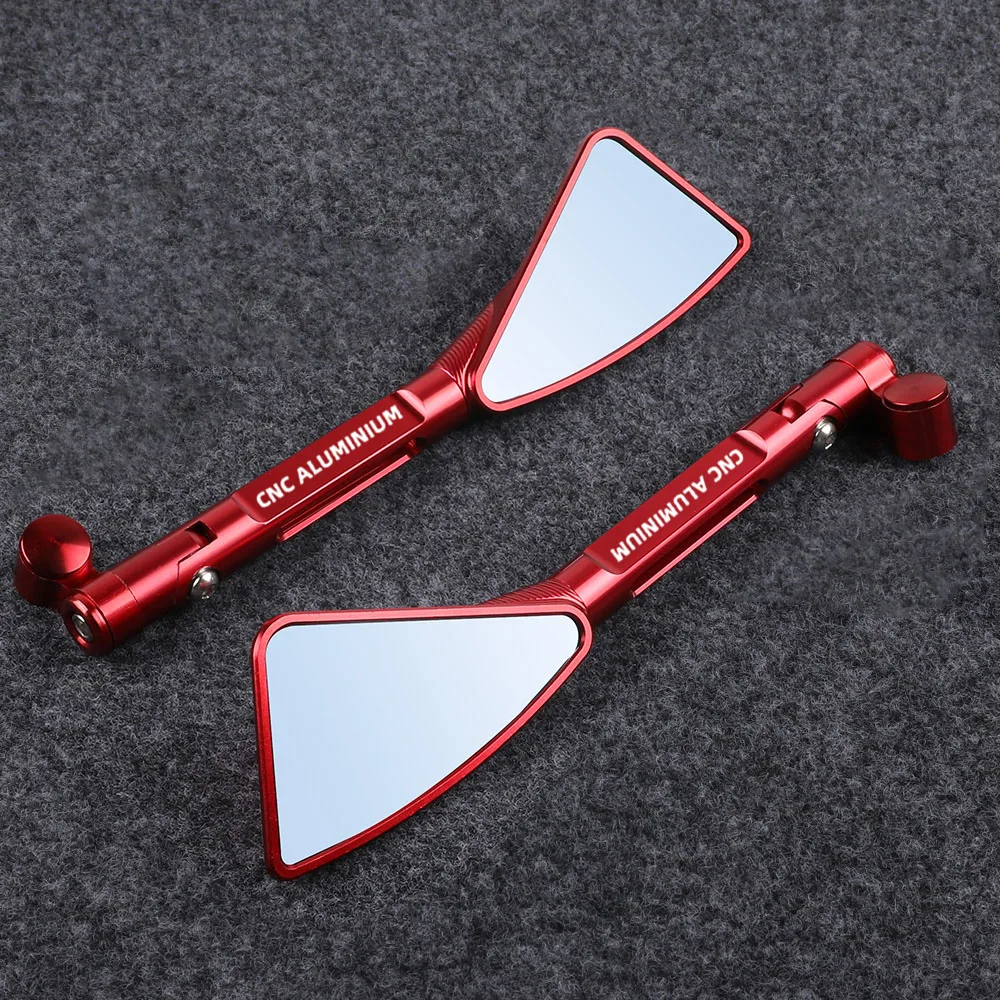 

Motorcycle Mirror Universal Aluminum Side Rearview Blue Anti-glare Mirror For Aprilia DORSODURO 750 1200 2021 2020 2019 2018