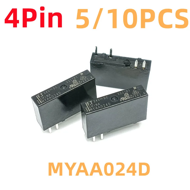 Новые реле 5 шт./10 шт. MYAA024D 4Pin 5A 24В РЕЛЕ МОЩНОСТИ