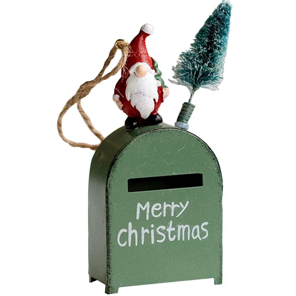 

Christmas Mailbox Treehanging Ornaments Santa Decor Decorations Holiday Ornament Pendantsdecoration Pendantmerry Party