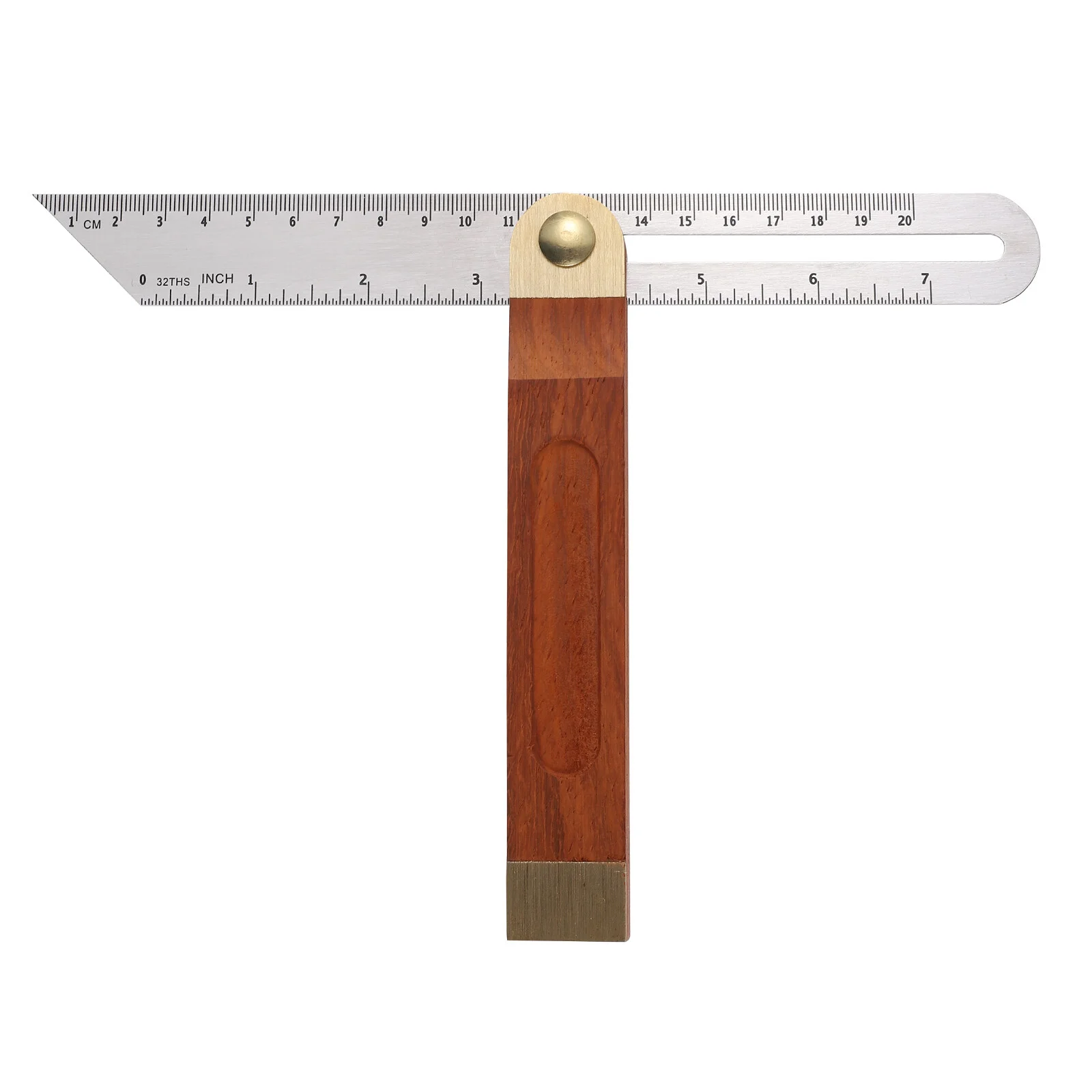 

Square Foot Sliding T-Bevel Gauge Measurement Tool Adjustable Wooden Handle 9" Angle Finder Protractor Ruler Pocket Tools
