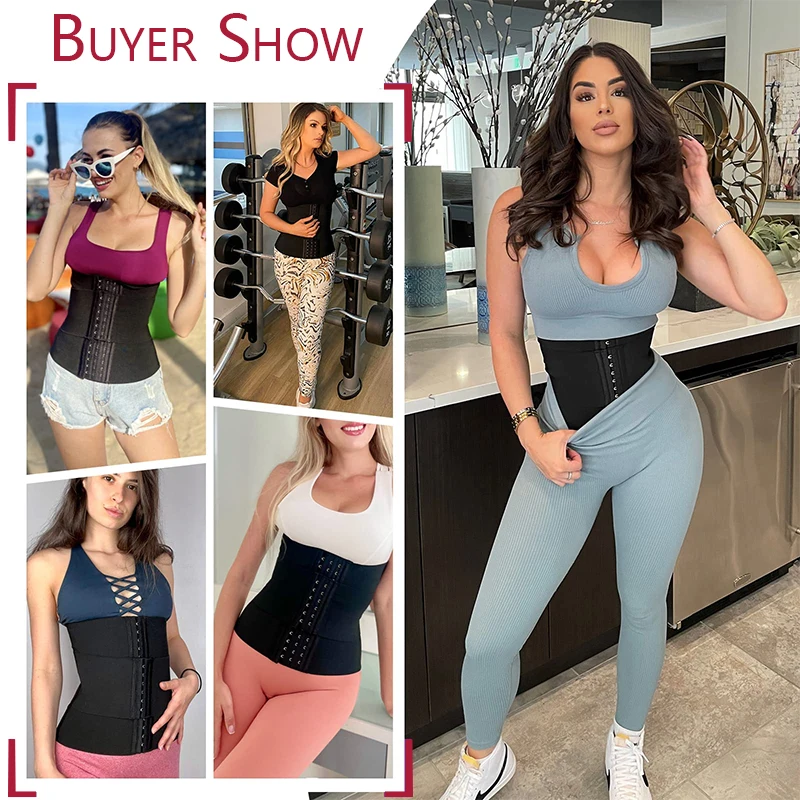 Waist Trainer Belt for Women Waist Trimmer Weight Loss Workout Fitness Corset Back Support Belts Shapewear Cincher Body Shaper