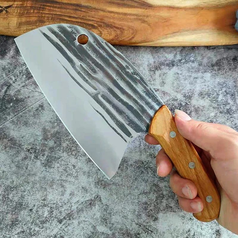 

5Cr15Mov Forged Kitchen Knife Stainless Steel Meat Chopping Knife Professional Butcher Chef Slicing Cutter Knife Cooking Tools