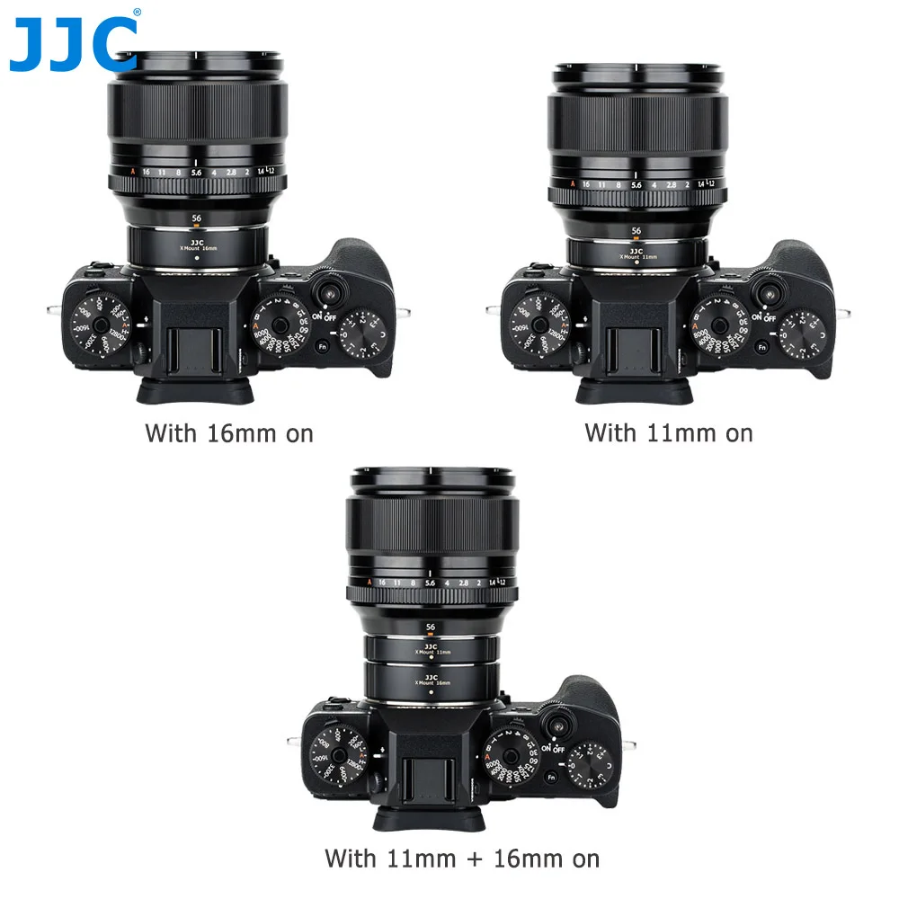 Фото Комплект удлинителей для макросъемки JJC X Mount Close Up Auto Focus Smart Adapter Ring Для Fujifilm XT5 XT4 XT3 XT30II XT30 №5
