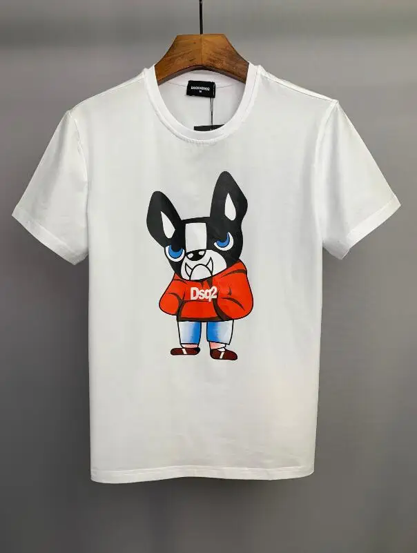 

2022 Authentic Harajuku Dsquared2 Cotton Print Round Neck Short Sleeve Shirt Casual Couple Top Graphic T-shirts DT950