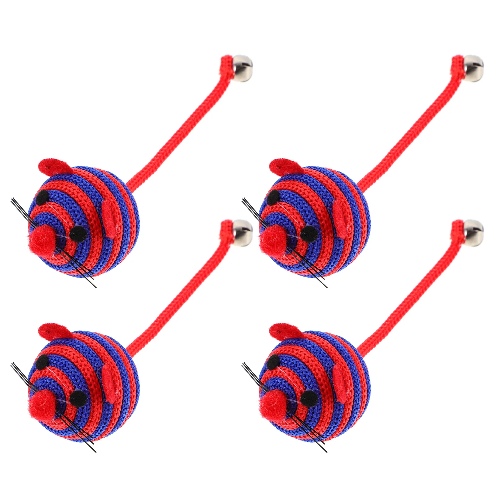 

4pcs Cat Toys Catnip Mouse Toys Kitten Chew Toy Pet Interactive Toys Cat Supplies
