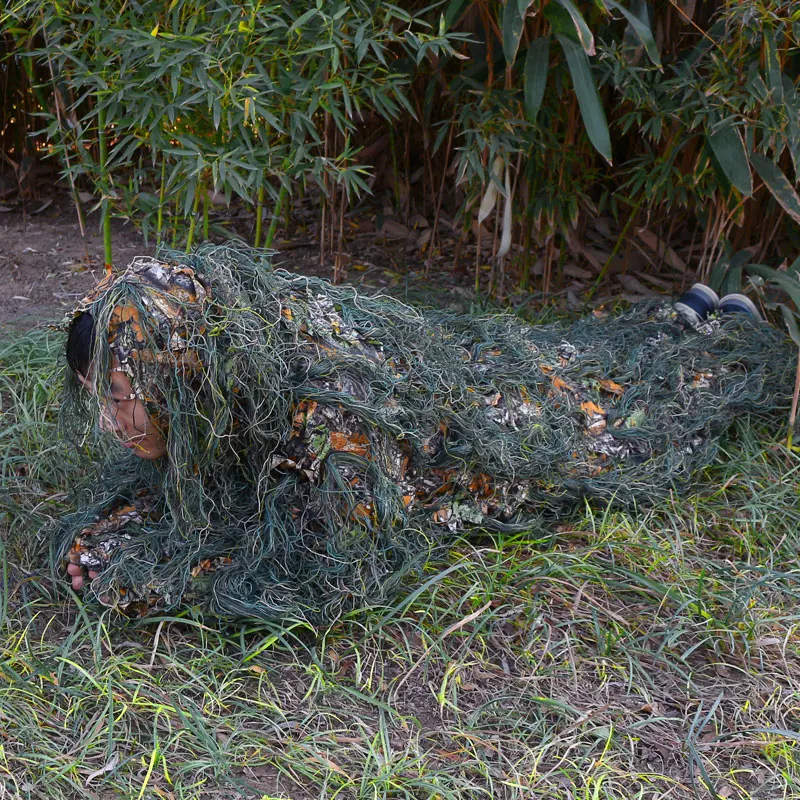 3D Ghillie костюм трава Bionic Камуфляж наблюдение за птицами охотничья одежда лесной CS