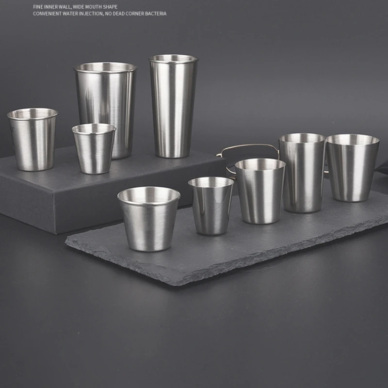 

Spirits Cup, One Mouth Cup, Multiple Capacity Stainless Steel Beer Cup, Portable Milk Cup, Stainless Steel Small Wine Cup
