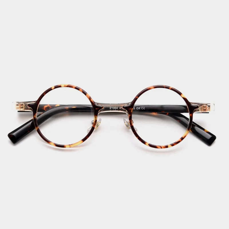 

2022 Black and White Color Acetate Flat Lens Glasses Women's and Men's Spectacle Frame Eyeglasses