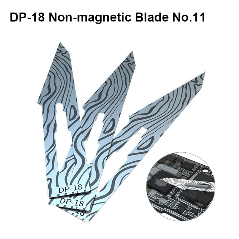 

MIJING DP-18 Non-магнитный клинок N0.11 многоцелевая долговечная острота ручная полировка кронштейн для экрана клей чистящий нож