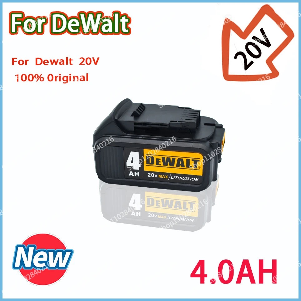 

Dewalt 20V 4.0AH power tool battery for Dewalt DCB180 DCB181 DCB182 DCB201 DCB200 power tool 18650 battery