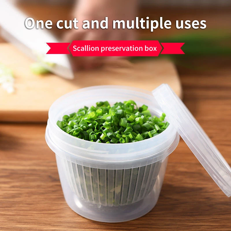 Кухонный пластиковый герметичный ящик для хранения в холодильнике портативный