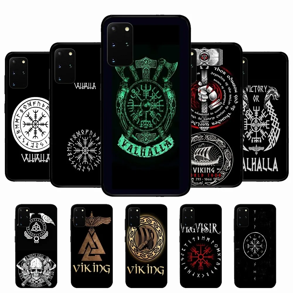V-Viking V-Vegvisir Logo Phone Case For Samsung S 9 10 20 21 22 23 30 24 plus lite Ultra FE S10lite Fundas