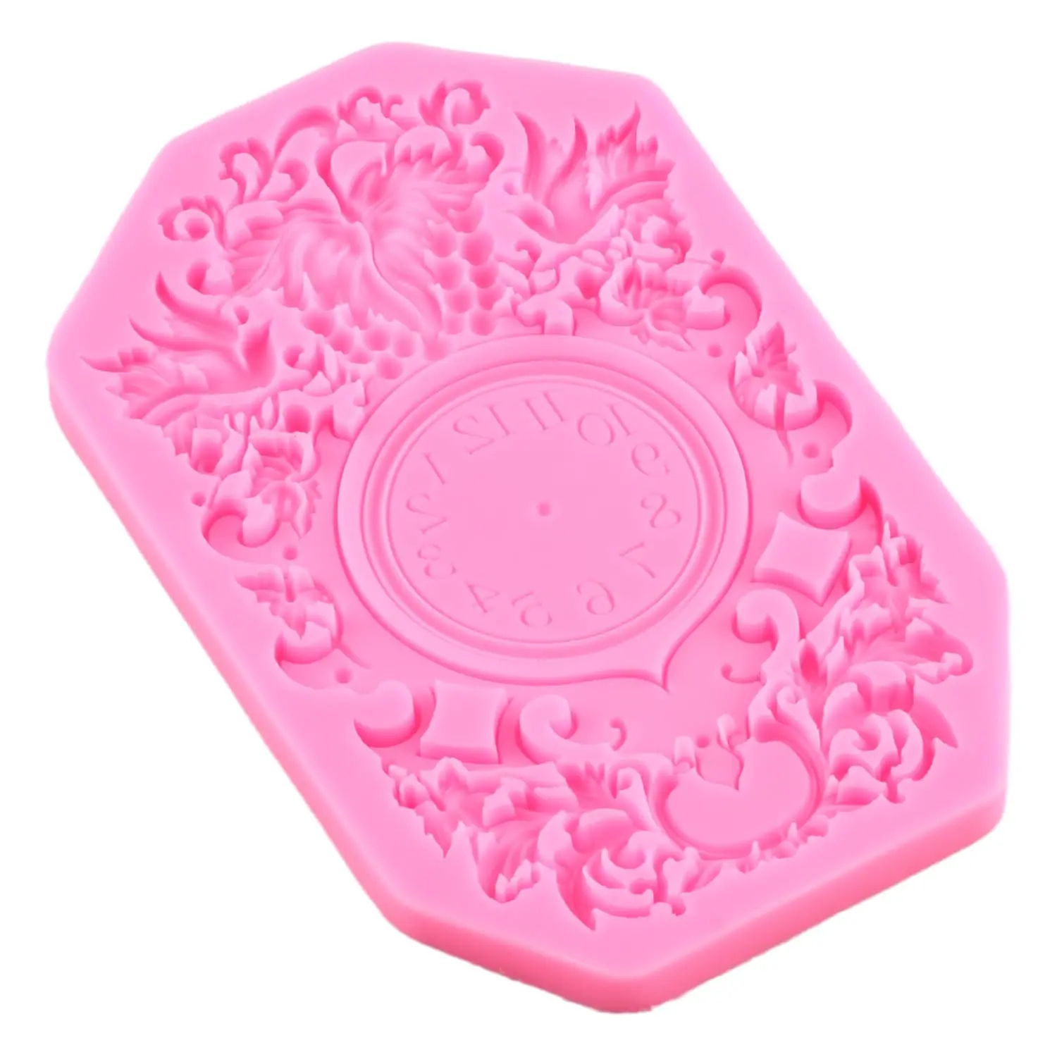 Часы в барочном стиле силиконовая форма для помадки украшения тортов кексов