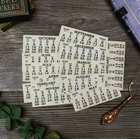 1942 ежемесячный календарь с местом для заметок тег наклейки в виде букв для творчества DIY Скрапбукинг украшения happy planner craft Стикеры для альбомов