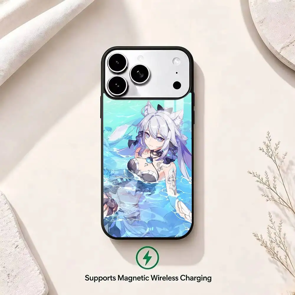 Чехол для телефона Game H-Honkai Impact 3rd Kiana Kaslana для iPhone 13 14 15 11 12 16 17 Pro Plus с магнитной застежкой (art.: 3920dca2aabac) - 3920dca2aabac