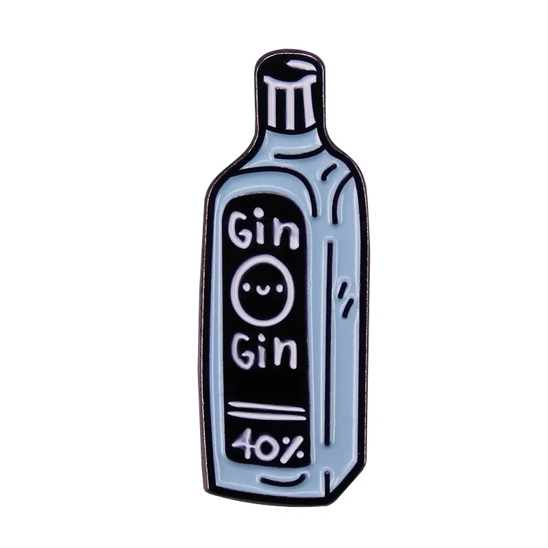 

Beer Bottle Fashionable Creative Cartoon Brooch Lovely Enamel Badge Clothing Accessories