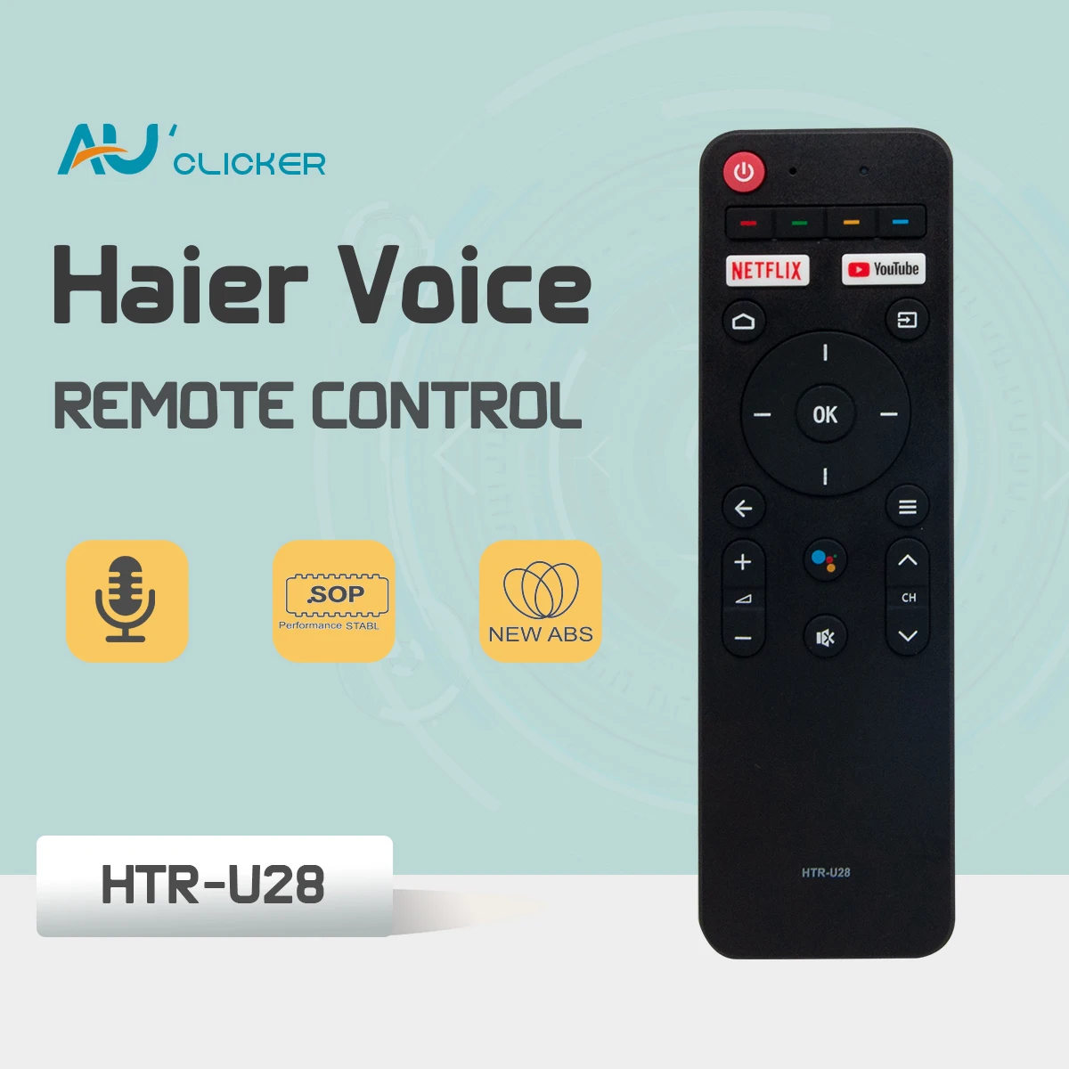 Оригинальный пульт дистанционного управления для телевизора с голосовым управлением для Haier HTR-U28 H50S6UG H55S6UG H65S6UG 4K UHD Smart Android TV пульт дистанцио...