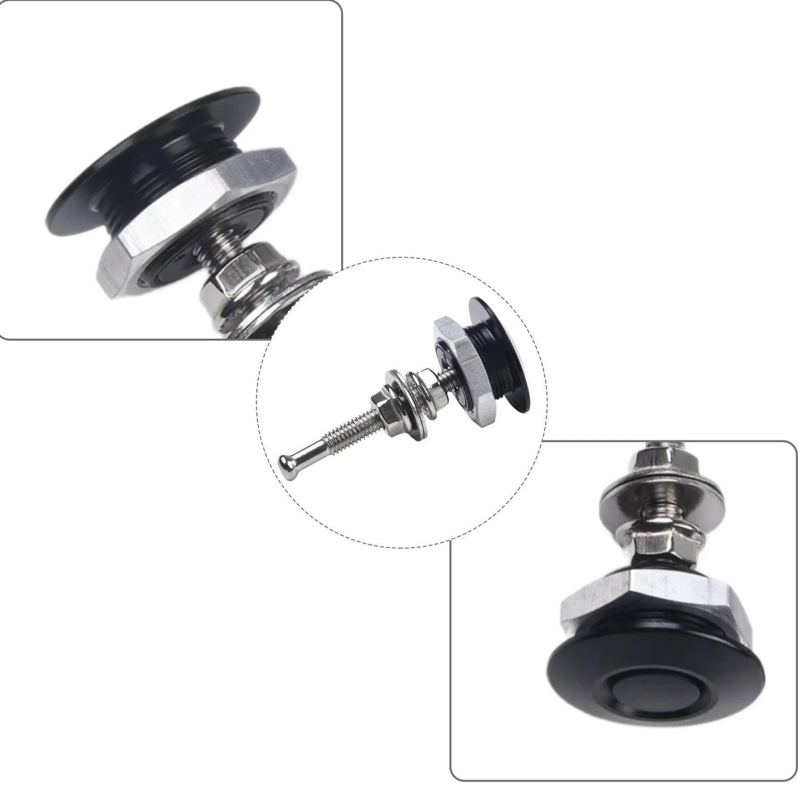 4 шт. комплект быстроразъемных креплений для алюминиевого бампера 30 мм тип кнопки