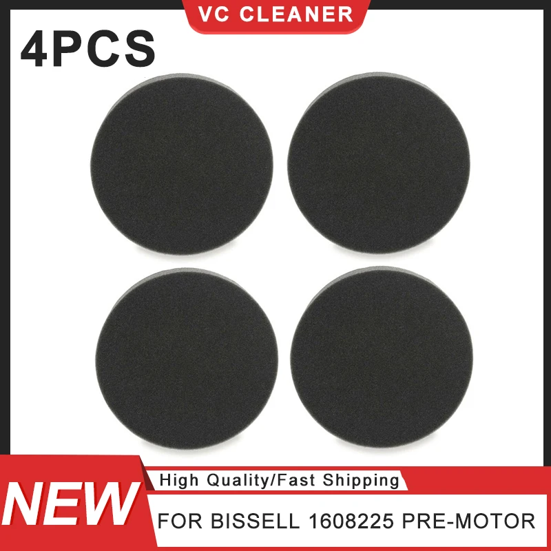 

4pcs Vacuum Cleaner Filter Fit For Bissell 1608225 Pre-Motor Replacement Parts
