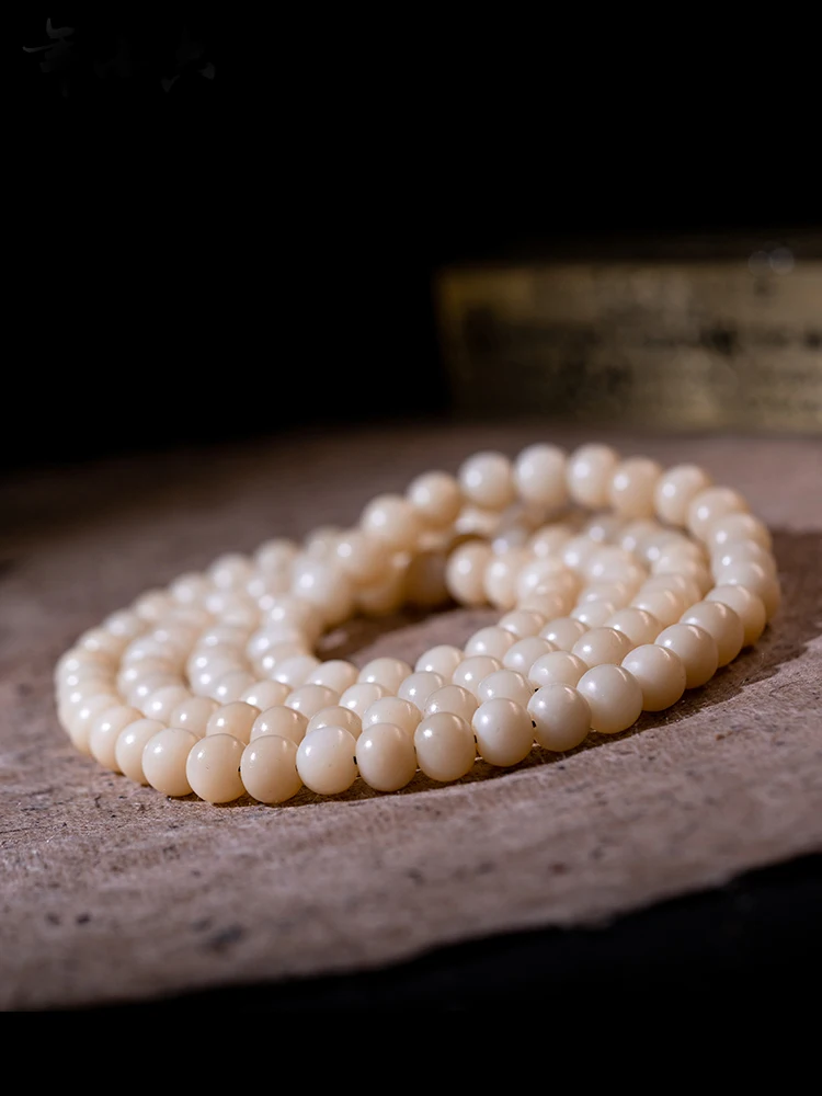 Натуральная кость оленя 108 буддистские бусины Тибетский олень череп браслет