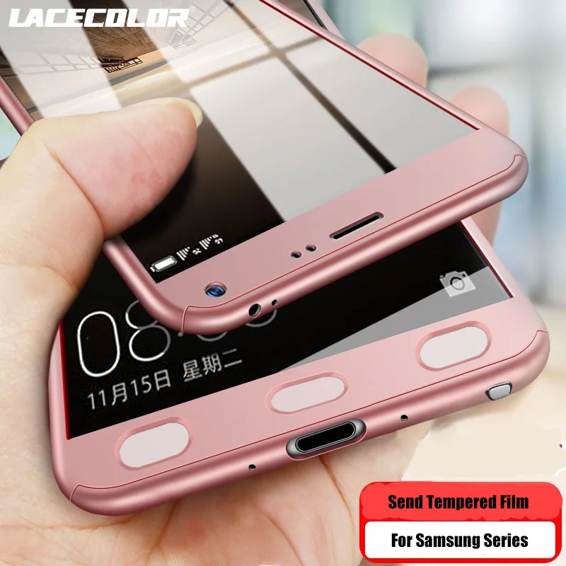 Полноразмерный чехол 360 для Samsung S7 Edge S8 S9 S10 S21 S20 FE Note 8 9 10 20 Lite Ultra Plus A72 A32