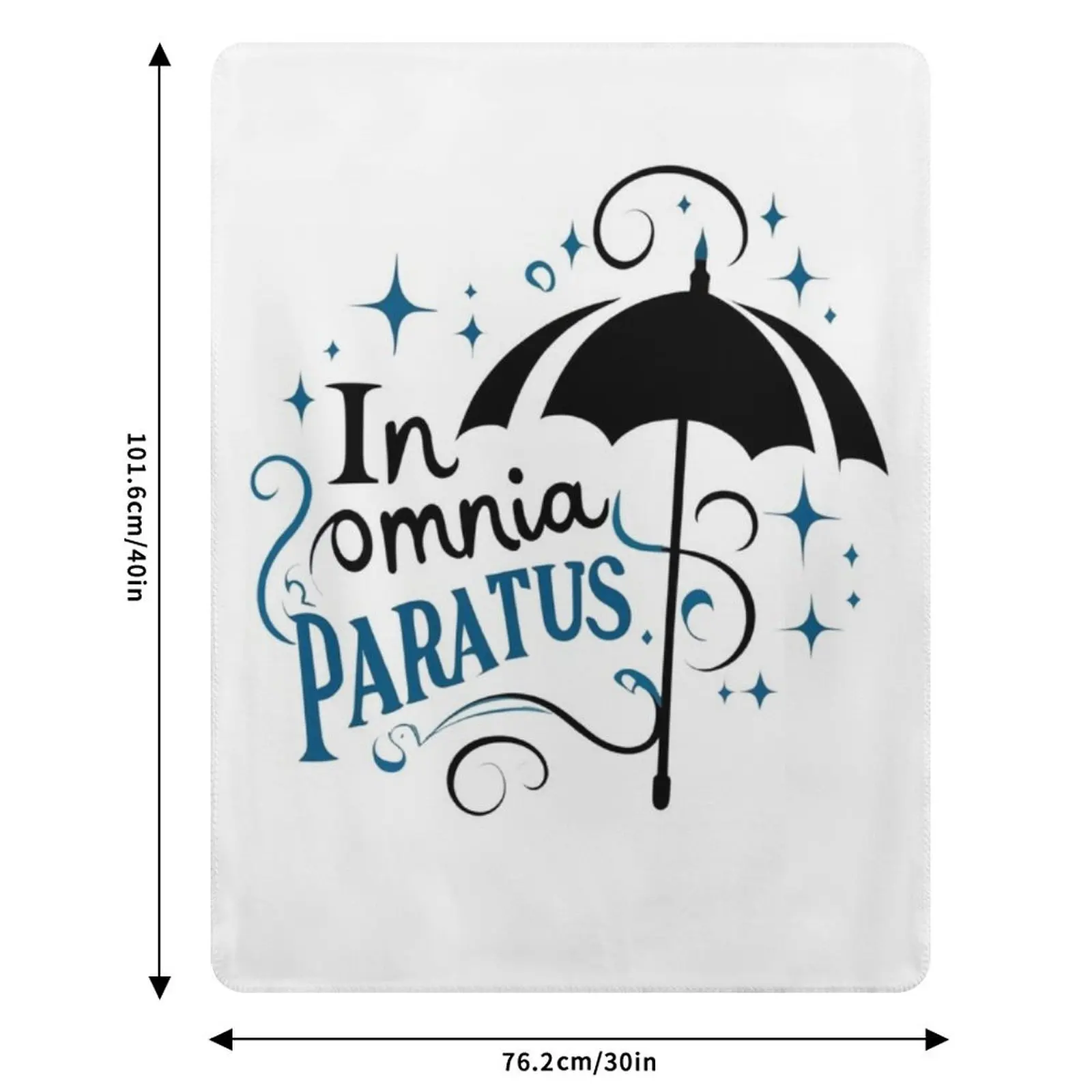 In Omnia Paratus - Umbrella and Scarf II - Плед с типографским принтом, уютное одеяло для дивана, для просмотра телевизора и отдыха. (art.: 3920dc2ed2bd8) - 3920dc2ed2bd8