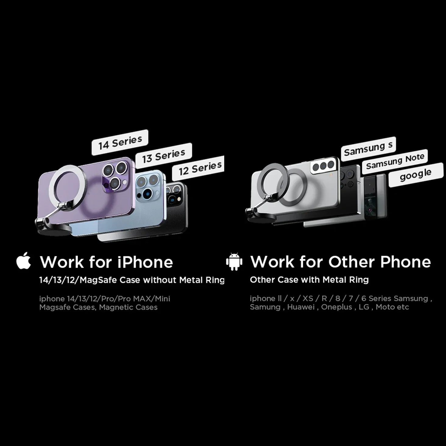 Фото Автомобильный держатель для телефона Magsafe 1080 для iPhone 14, 15, 16, Android в автомобильных аксессуарах, держатели для мобильных телефонов, поддержка крепления Tesla №5
