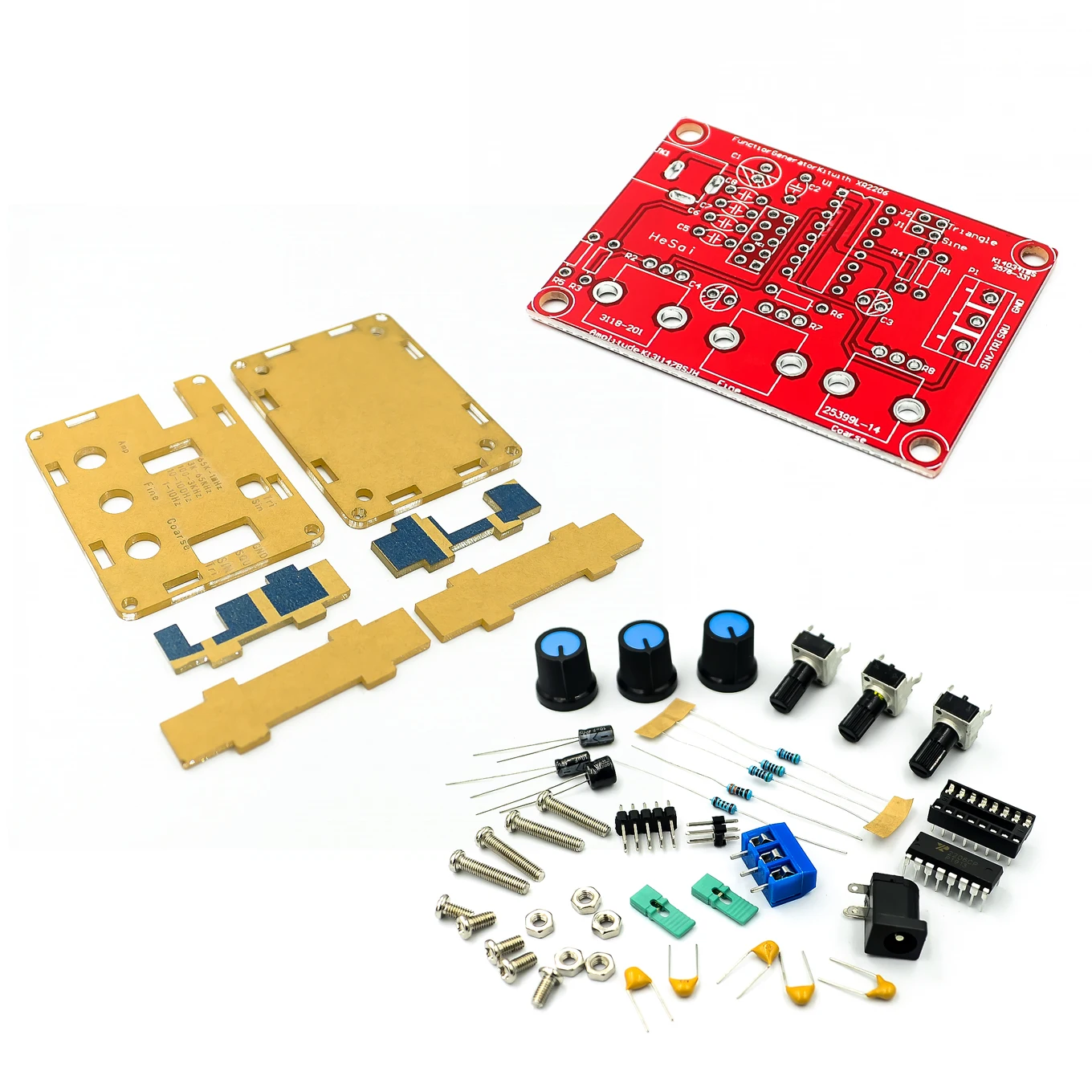 Фото 1 Гц-1 МГц XR2206 Функция Генератор сигналов DIY Kit Синус/Треугольник/Квадратный выходной генератор сигналов Регулируемая амплитуда частоты №1
