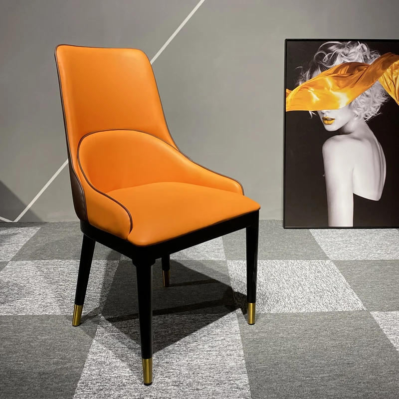 

Designer Garden Dining Chairs Luxury Nordic Ergonomic Conference Dining Chairs Vanity Mobile Sillas De Comedor Furniture WJ40XP