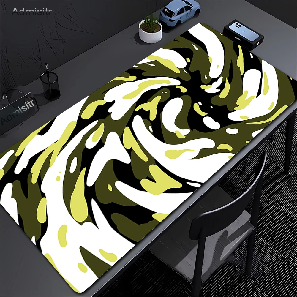 Фото Коврик для мыши сине-белый Strata Liquid, большой игровой коврик для мыши, аксессуары для геймеров и офиса, резиновый коврик для компьютера, коврик для клавиатуры, настольный коврик №5