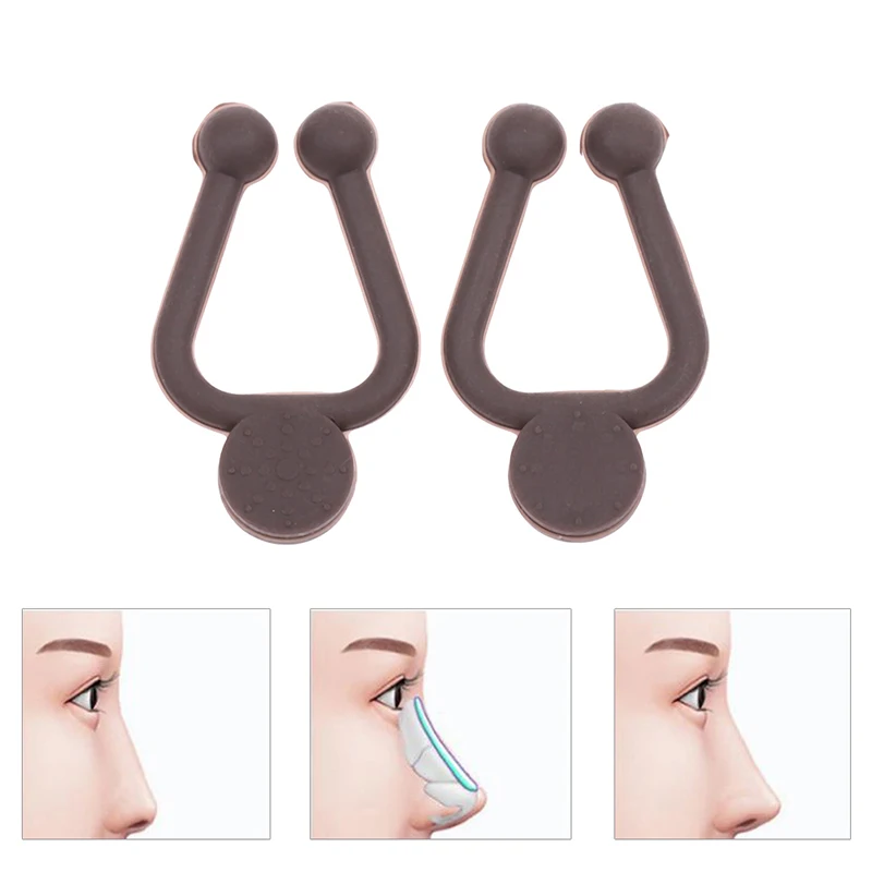 

2pcs Anti Snor Nose Clip Anionic Silicone Stop Snoring Nasal Clip Sleep Night Beauty Nose Corrector