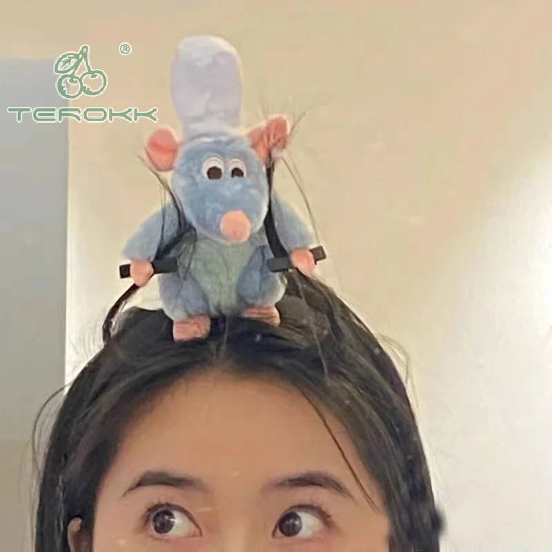 Обруч для волос с мультяшными рататуями милые Мультяшные плюшевые Разноцветные