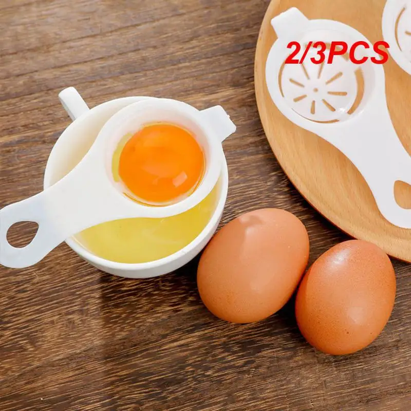 

Egg Yolk Separator Egg Divider White Plastic Convenient Household Eggs Tool Egg Filter Cooking Baking Tool Kitchen Accessories