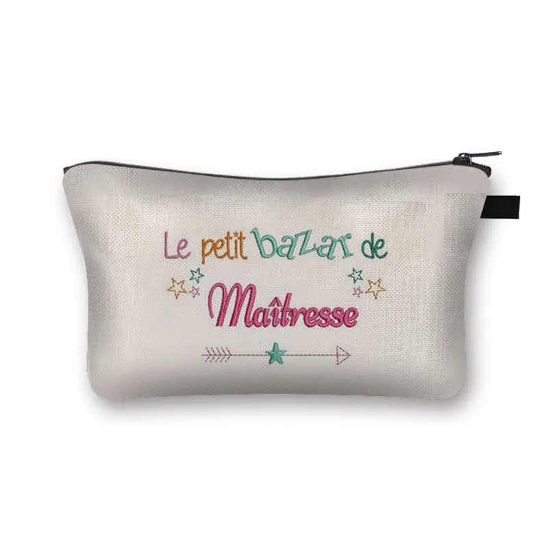 

Подарок На Выпускной День учителя, косметичка Super Atsem, спасибо, Maitresse, женская сумка для макияжа с принтом, дорожный Органайзер