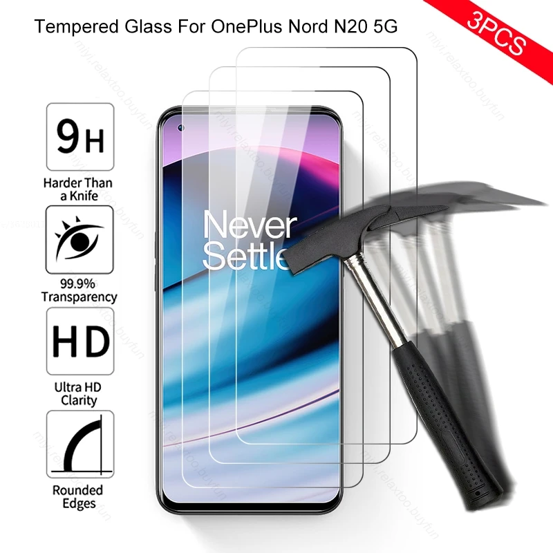 

Закаленное стекло 9H для OnePlus One More Nord N20 N 20 20N 5G 6,43 дюйма, 3 шт.