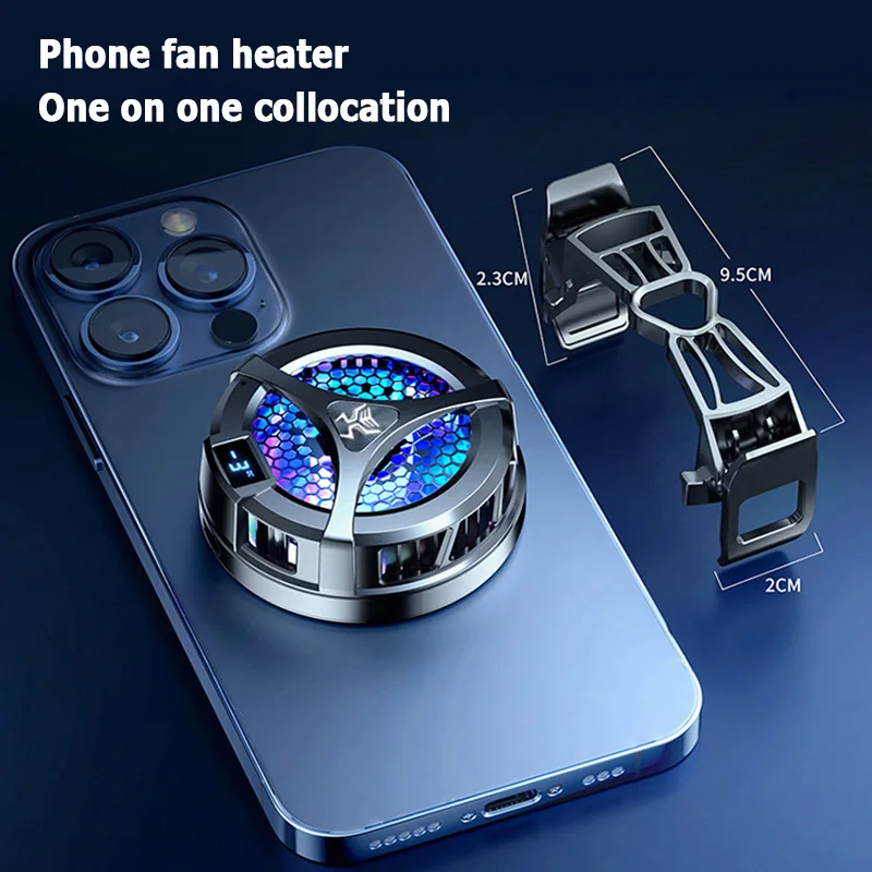 X36 Phone Semiconductor Magnetic Cooler Aluminum Wireless charging Two gear adjustment Silent cooling With Elastic back clip