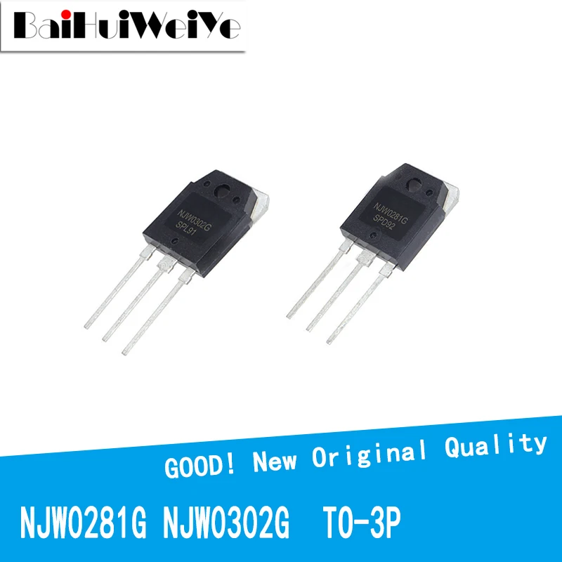 

2Pcs/Lot NJW0281G NJW0302G NJW0281 NJW0302 Audio Amplifier Alignment TO-3P New Good Quality Chipse