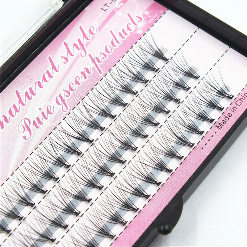 

60 кластеров/коробка, накладные ресницы, 3D изгиб, 6-15 мм