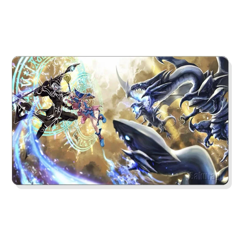 

YuGiOh Mat Yu-Gi-Oh Blue-Eyes White Dragon Card Pad Paymat YGO MTG KMC TCG Dark Magic Girl Mat-71