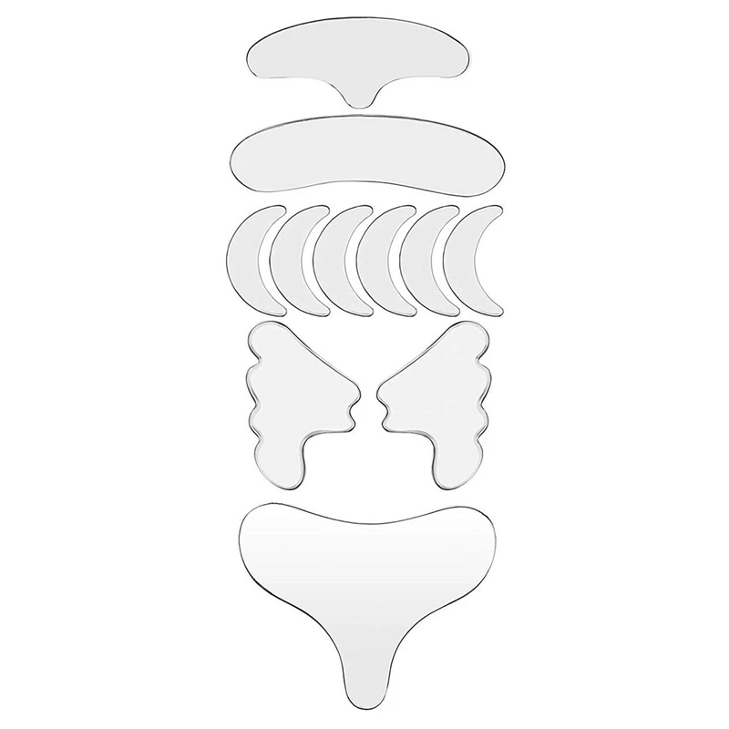 

Многоразовые силиконовые наклейки для лица, лба, шеи, глаз, 11 шт.