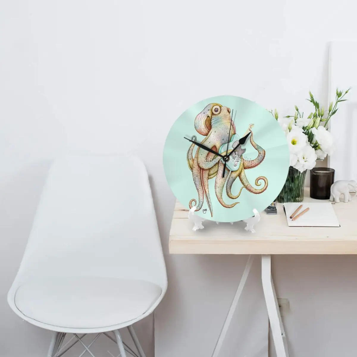 POLAH-топор осьминог (на воде) настенные часы украшение для комнаты необходимые