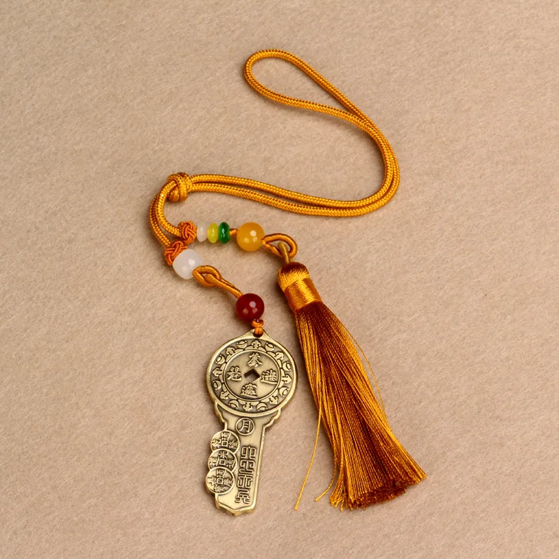 Заводская чистая медь открытый финансовый склад подвески для ключей подвеска