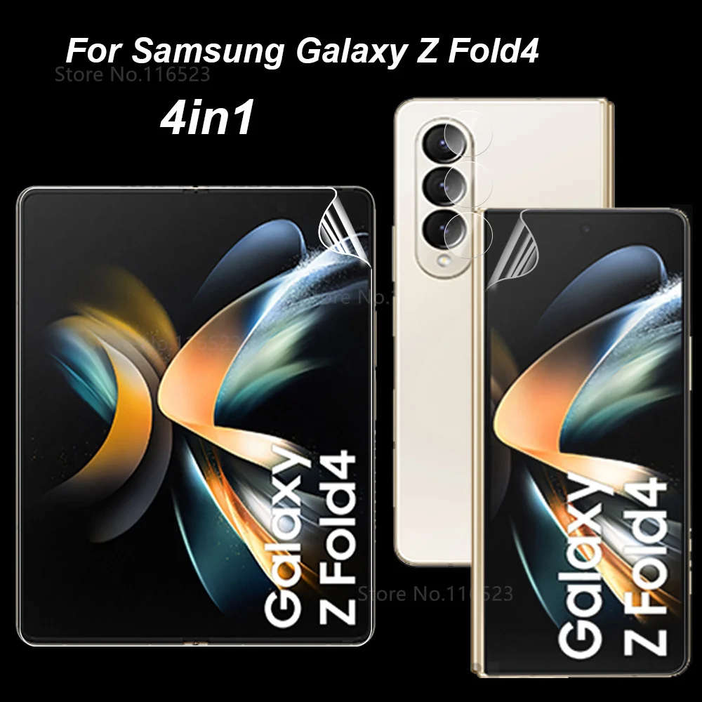 

Front Back Screen Protector For Samsung Galaxy Z Fold 4 5G Soft Hydrogel Film Camera Lens Glass zfold 4 z fold4 z folder 4 Film