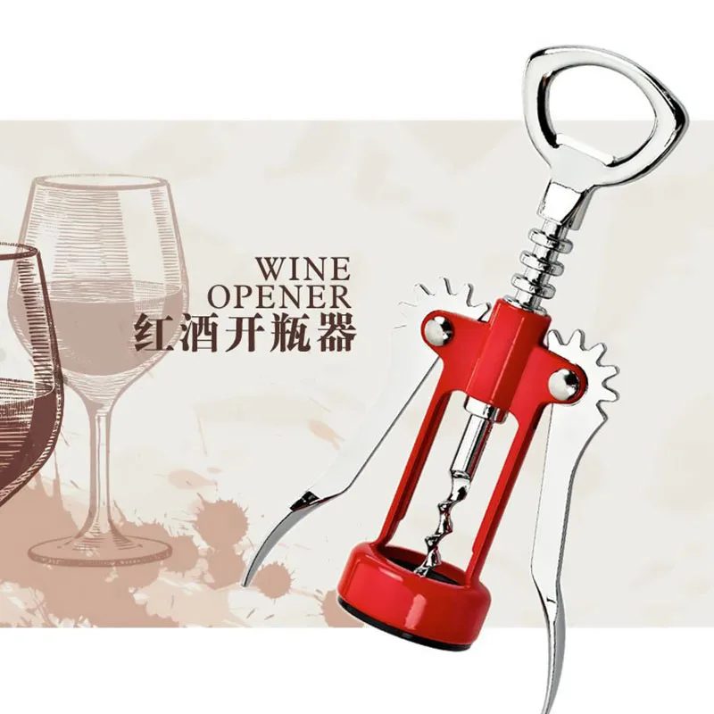 

Multi-functional Zinc Alloy Champagne Bell Opening Stainless Steel Drill Bottle Opener Wine Corkscrew