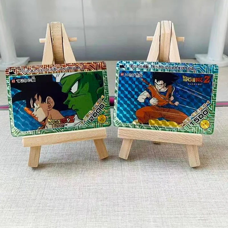 Фото Аниме-карточки Dragon Ball DIY ACG: Сон Гоку, Пикколо, Денде, Сон Гохан — голографические коллекционные карты для битв, подарок на день рождения №2