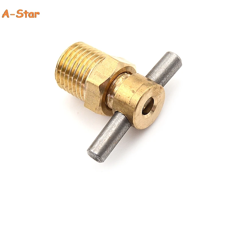 

1pc 12mm Diameter 1/4 Inch NPT Brass Drain Valve For Air Compressor Tank Replacement Part
