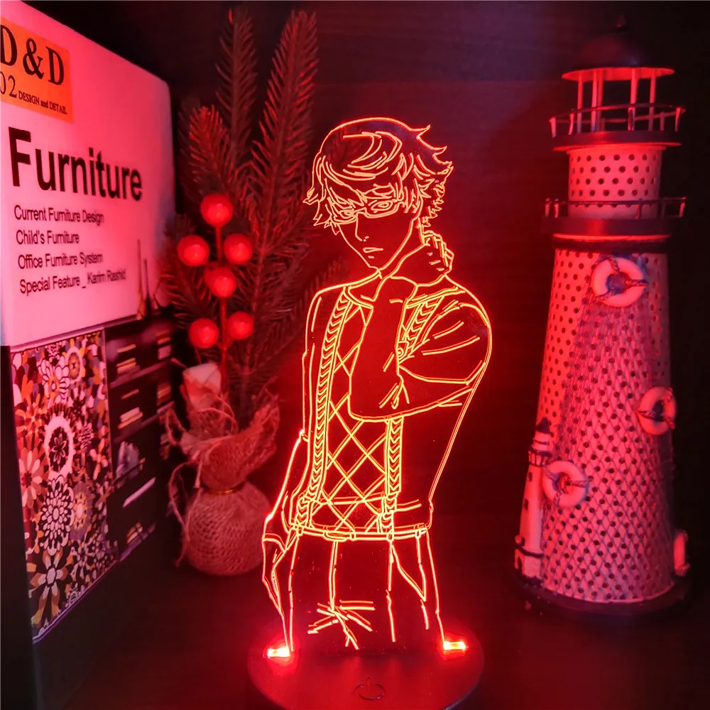 

NISHIKI Anime 3D Lamp TOKYO GHOUL Manga Figure LED Night Light Home Decoration Lampara Gifts Lampe Lighting Neon Luminaria