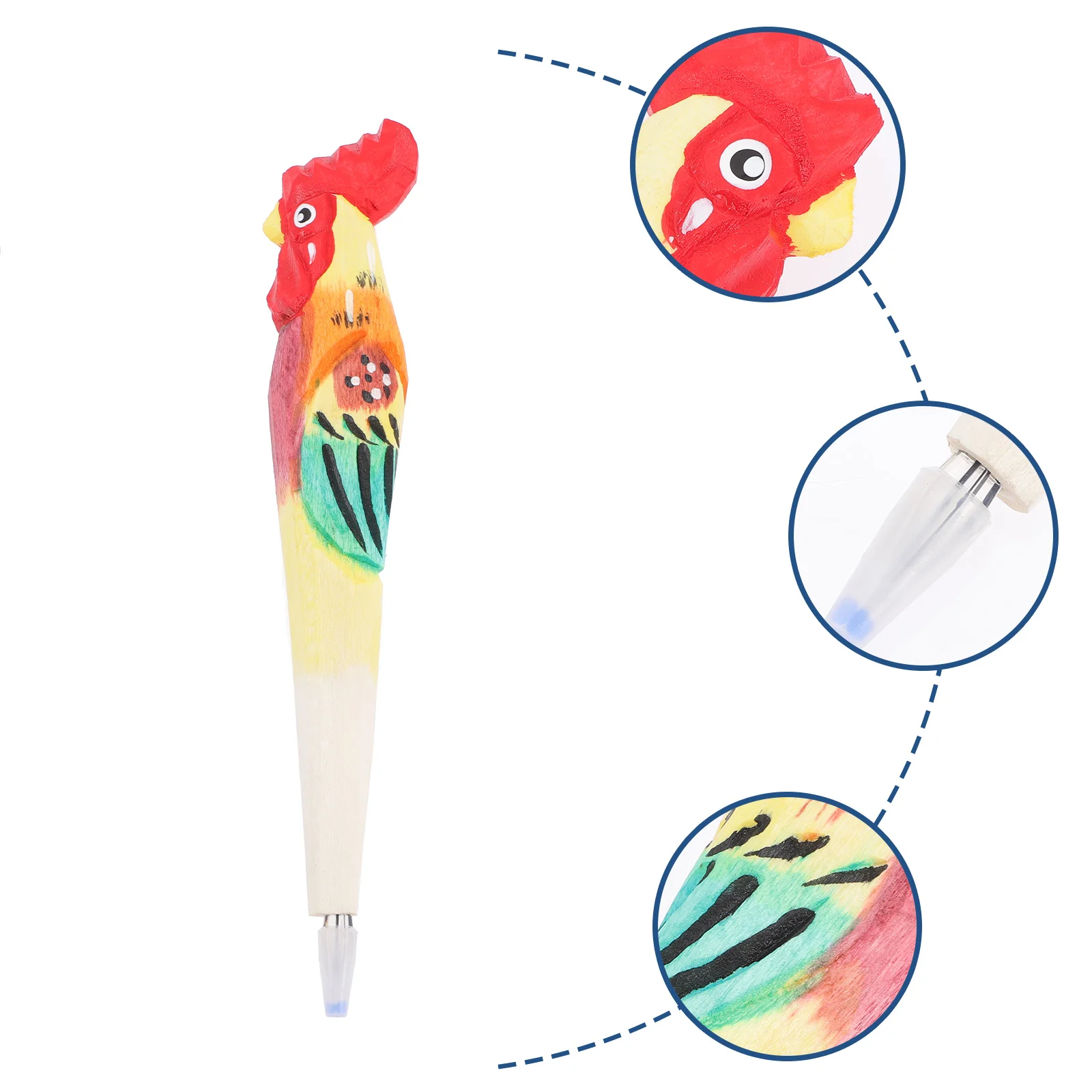 

Pen Pens Ballpoint Gel Ink Cartoon Office Fountain Rollerball Wood Students Animal Writer Fine Gift Favors Party Kids Refills