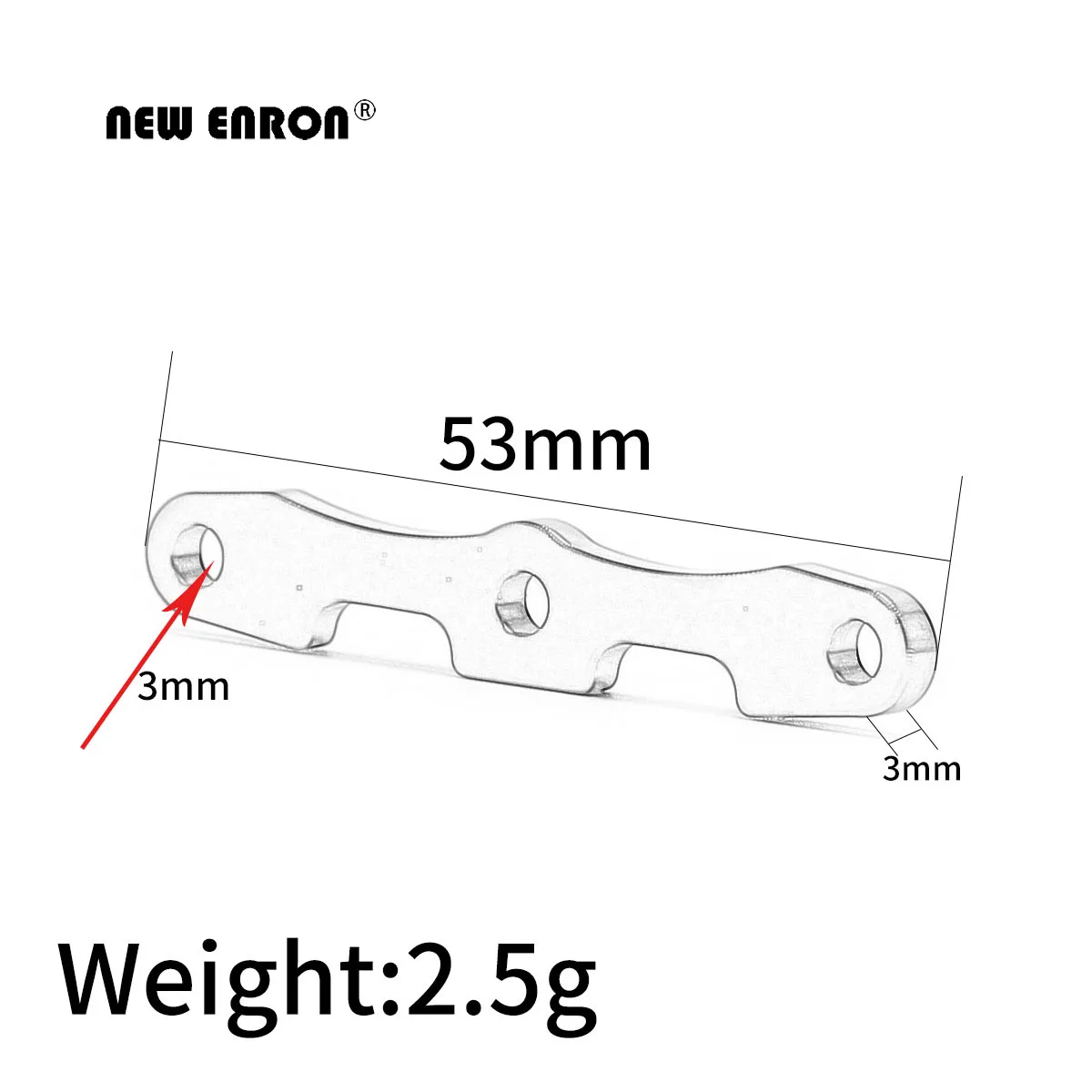 НОВЫЙ ЛОН Сплав # 6823 передняя/задняя переборка скоба для RC Traxxas 1/10 Slash 4x4 Ultimate Platinum